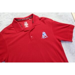 New England Patriots NFL Football Red Polo Shirt Men's S